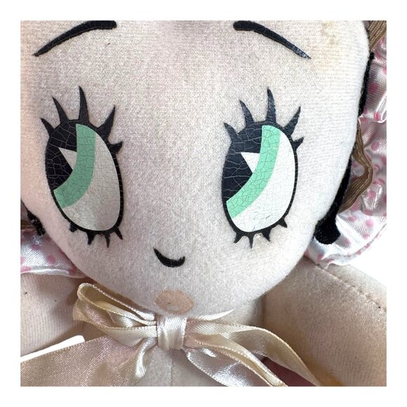 Betty Boop Baby Doll Pink Satin Polka Dot Outfit Collectible Plush Vintage Toy R - Picture 3 of 10